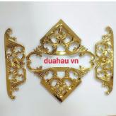 Hoa văn Khung Đôi xi mạ màu vàng Gold
