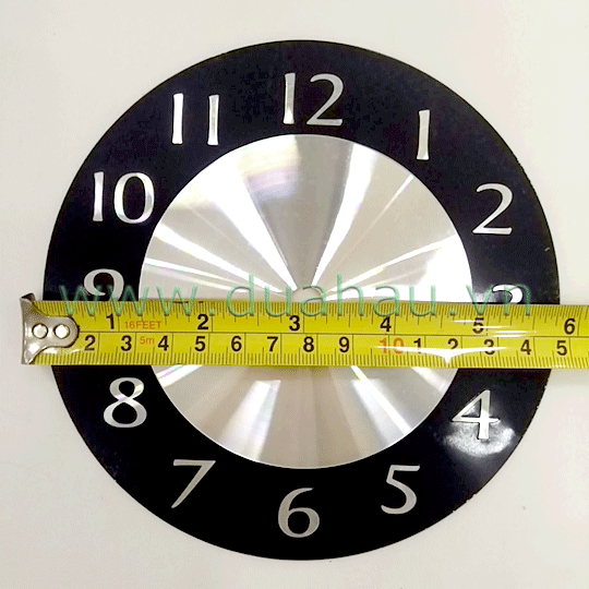 Mặt đồng hồ 15cm Đen